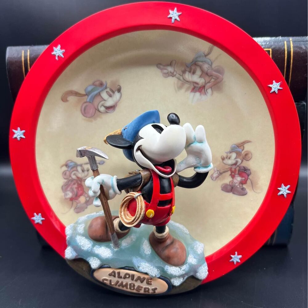 Classic Disney Alpine Mickey 3D Plate Figure Climber